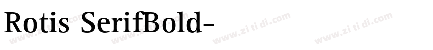 Rotis SerifBold字体转换